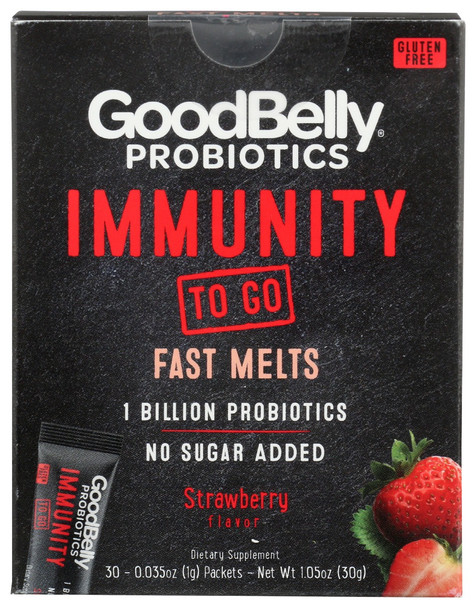 Good Belly: Probiotic Powder Packet Strawberry Flavor, 1.05 Oz