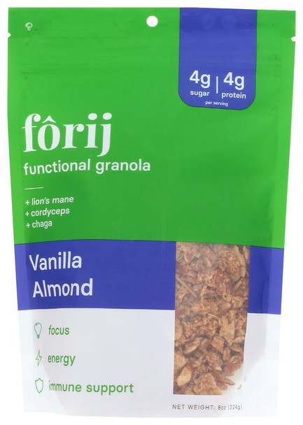 Forij: Granola Vanilla Almond, 8 Oz