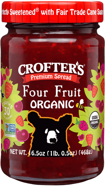 Crofters: Premium Spread Four Fruit, 16.5 Oz