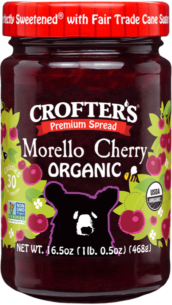 Crofters: Premium Spread Morello Cherry, 16.5 Oz