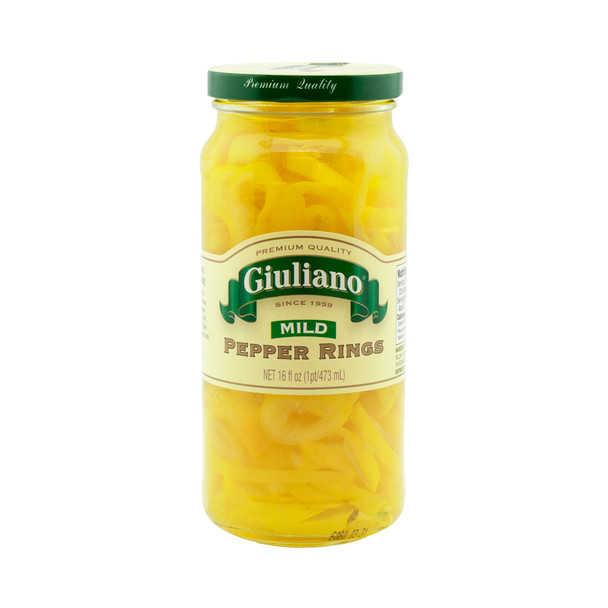 Giuliano: Mild Pepper Rings, 16 Oz