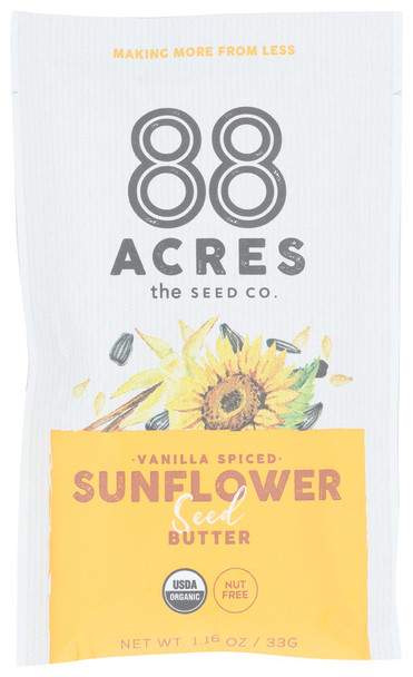 88 Acres: Vanilla Spiced Sunflower Seed Butter, 1.16 Oz