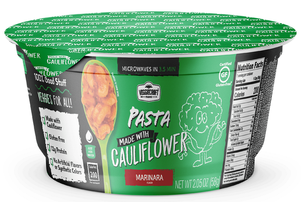 Veggiecraft Farms: Pasta Made With Cauliflower Marinara Cup, 2.05 Oz