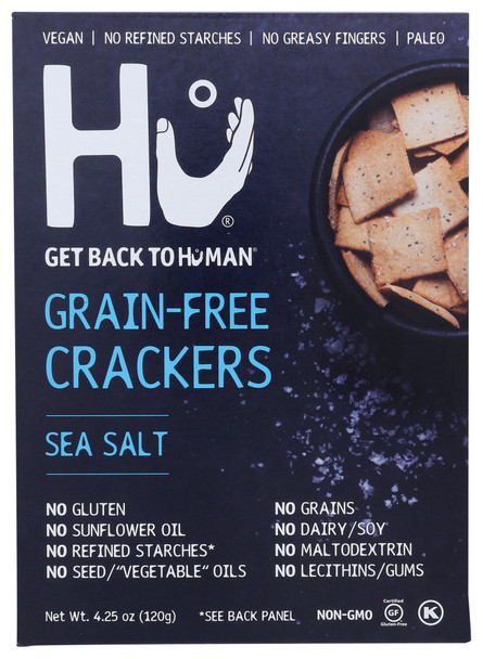 Hu: Sea Salt Grain-free Crackers, 4.25 Oz