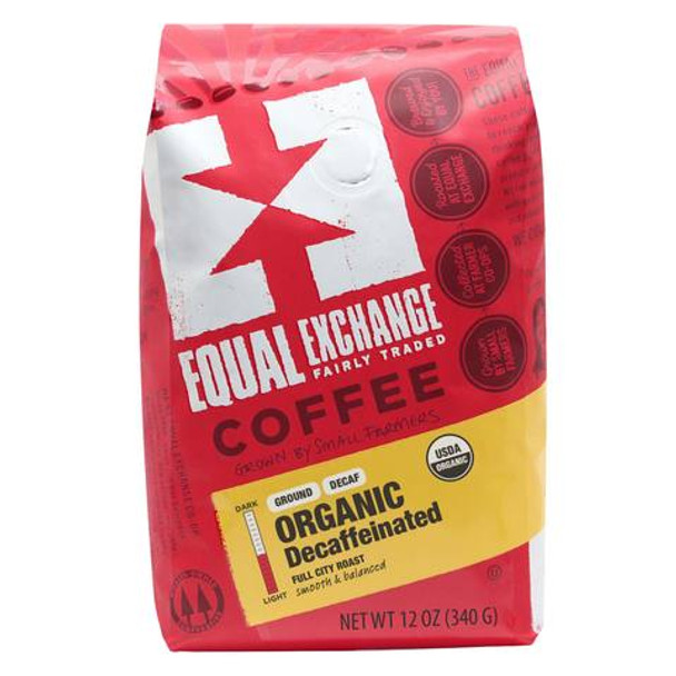 Equal Exchange: Coffee Whole Bean Decaffeinated, 12 Oz