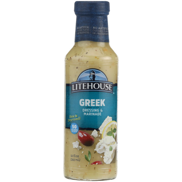 Litehouse: Greek Dressing And Marinade, 12 Oz