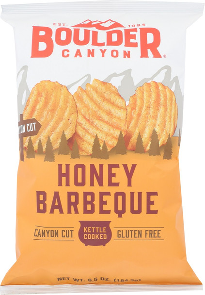 Boulder Canyon: Kettle Cooked Honey Barbeque Potato Chips, 6.5 Oz