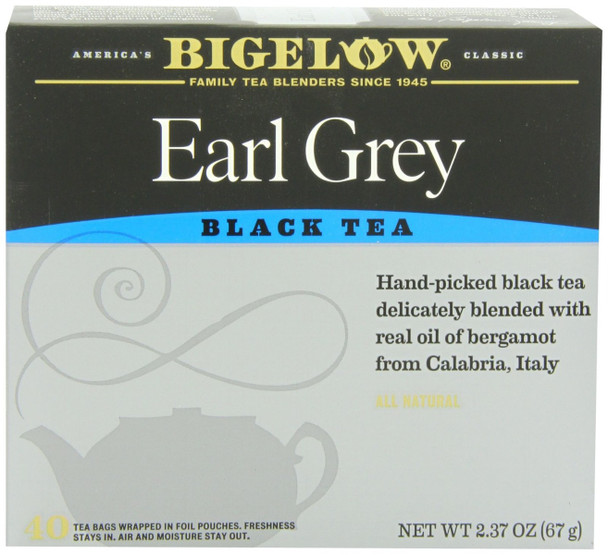 Bigelow: Earl Grey Tea 40 Tea Bags, 2.37 Oz