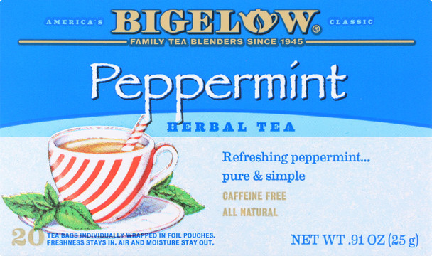 Bigelow: Herbal Tea Peppermint, 20 Tea Bags