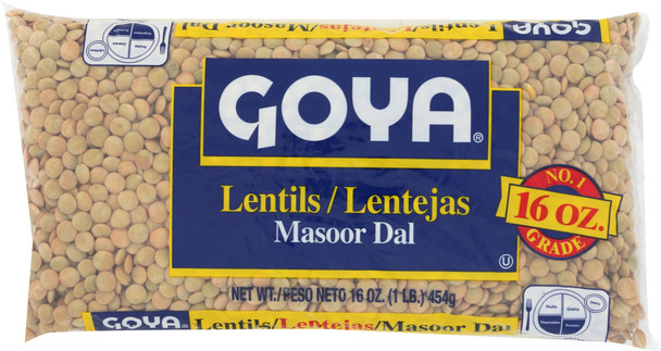 Goya: Lentil Beans, 16 Oz