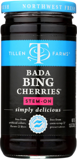 Tillen Farms: Bada Bing Pitted Cherries, 13.5 Oz