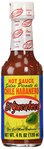 El Yucateco: Red Habanero Hot Sauce, 4 Oz