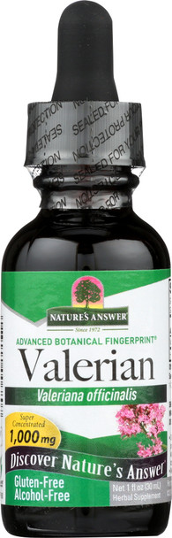 Natures Answer:  Valerian Root Alcohol Free 1,000 Mg, 1 Oz