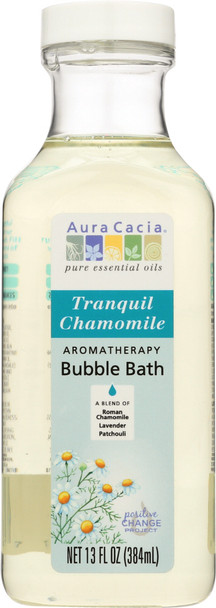 Aura Cacia: Aromatherapy Bubble Bath Tranquil Chamomile, 13 Oz