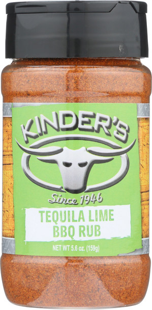 Kinders: Tequila Lime Bbq Rub, 5.6 Oz