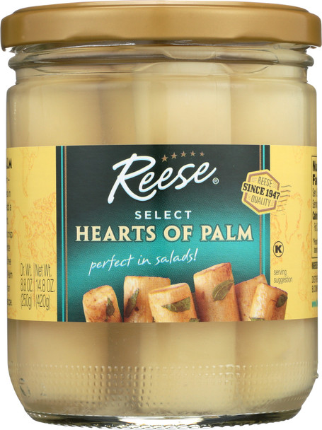 Reese: Hearts Of Palm In Glass, 14.5 Oz