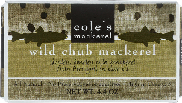 Cole's: Wild Mackerel In Olive Oil, 4.4 Oz