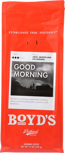 Boyds: Good Morning Ground Coffee, 12 Oz