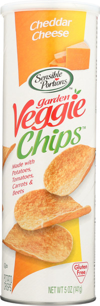 Sensible Portions: Cheddar Cheese Garden Veggie Chips, 5 Oz
