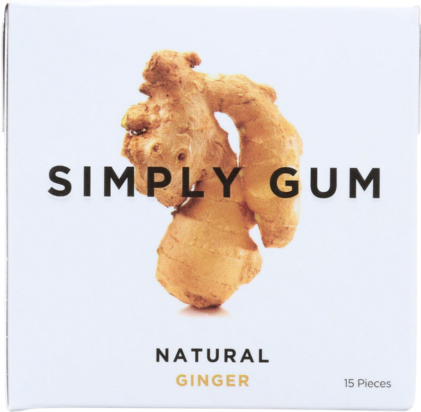 Simplygum: Natural Ginger Gum, 15 Pc