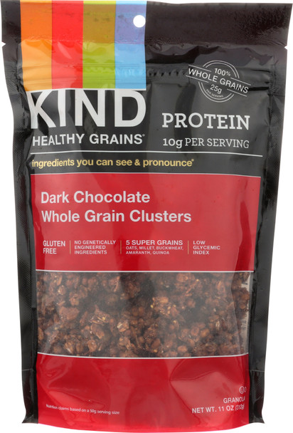 Kind: Dark Chocolate Whole Grain Clusters, 11 Oz