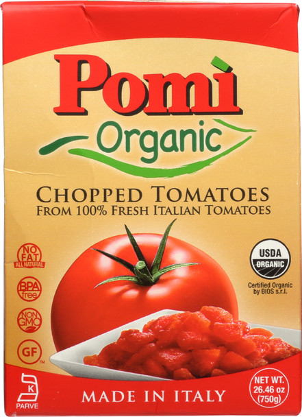 Pomi: Tomatoes Chopped Organic, 26.46 Oz