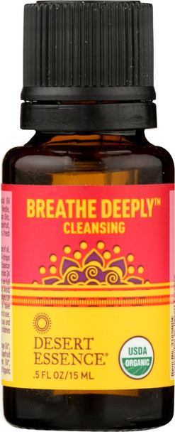 Desert Essence: Breathe Deeply Organic Essential Oil Blend, 0.5 Oz