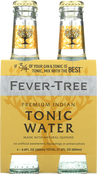 Fever-tree: Premium Indian Tonic Water 4x6.8 Oz Bottles, 27.2 Oz