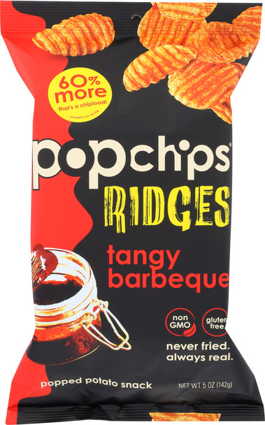 Popchips: Chip Ridges Tangy Barbeque, 5 Oz