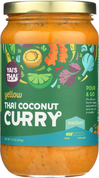 Yais Thai: Thai Coconut Curry Yellow, 16 Oz