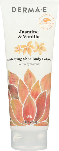 Derma E: Jasmine & Vanilla Hydrating Shea Body Lotion, 8 Oz