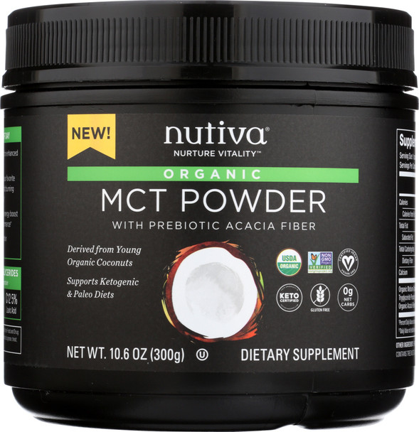 Nutiva: Mct Powder, 10.6 Oz