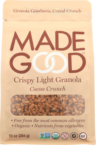 Madegood: Crispy Light Granola Cocoa Crunch, 10 Oz