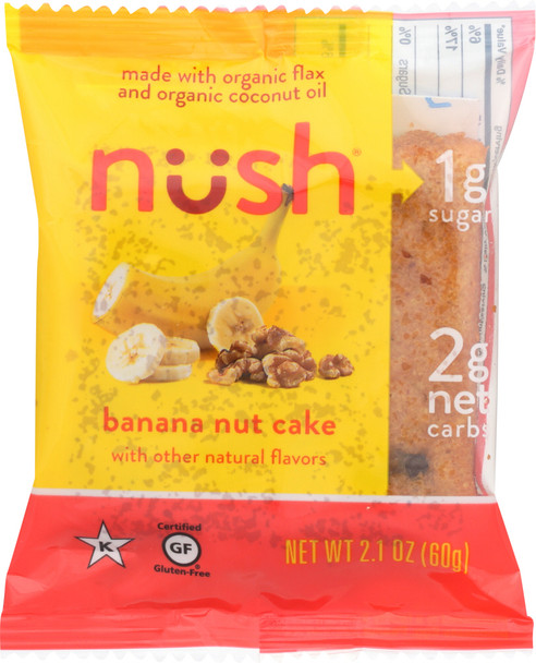 Nush: Cake Slice Banana Nut, 2.1 Oz