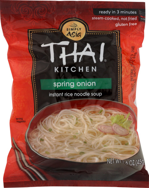 Thai Kitchen: Instant Rice Noodle Soup Spring Onion, 1.6 Oz