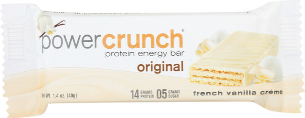 Power Crunch: Bar Protein French Vanilla Creme, 40 Gm
