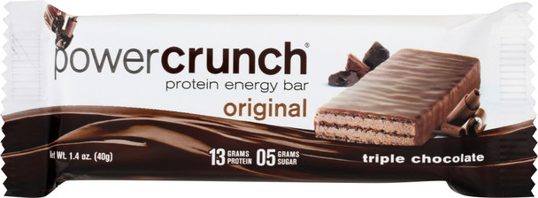 Power Crunch: Bar Protein Triple Chocolate, 40 Gm