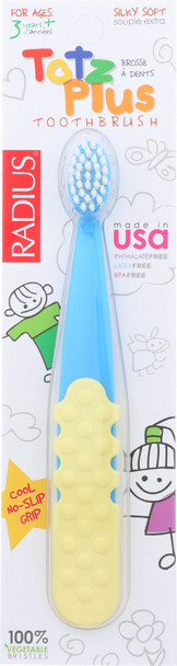 Radius: Toothbrush Totz Plus Silky Soft, 1 Ea