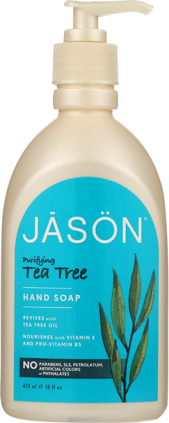 Jason: Hand Soap Purifying Tea Tree, 16 Oz