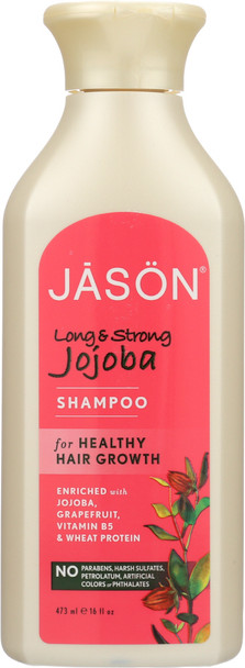 Jason: Pure Natural Shampoo Long & Strong Jojoba, 16 Oz