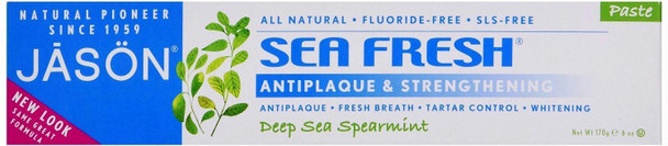 Jason: Sea Fresh Antiplaque & Strengthening Toothpaste Deep Sea Spearmint, 6 Oz