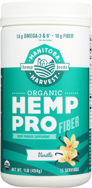 Manitoba Harvest: Organic Hemp Protein Vanilla, 16 Oz