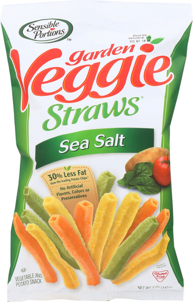 Sensible Portions: Garden Veggie Straws Sea Salt, 5 Oz