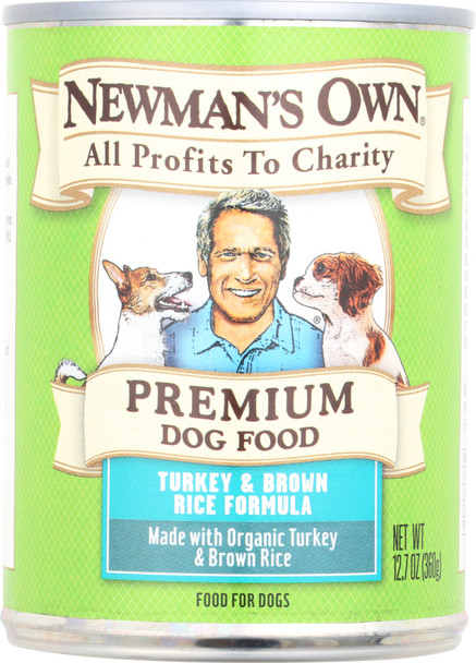 Newman's Own: Premium Dog Food Turkey And Brown Rice, 12.7 Oz