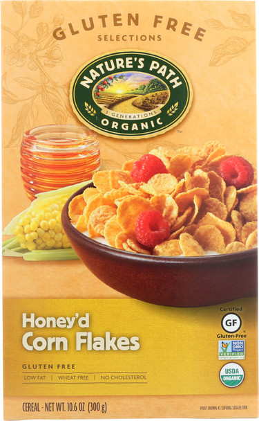 Natures Path: Organic Honey'd Corn Flakes Cereal, 10.6 Oz