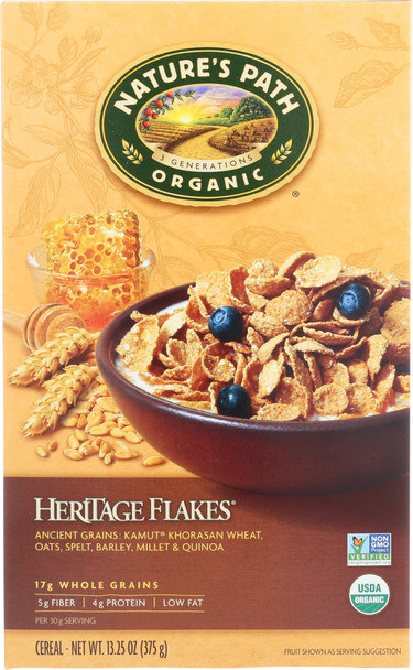 Natures Path: Organic Heritage Flakes Cereal Whole Grain, 13.25 Oz