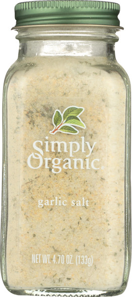 Simply Organic: Garlic Salt, 4.7 Oz