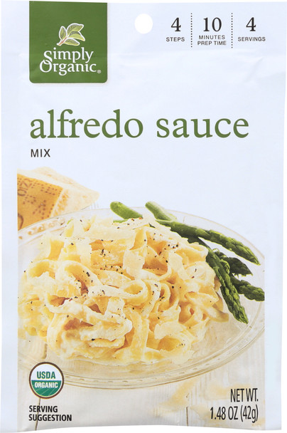 Simply Organic: Seasoning Mix Alfredo, 1.48 Oz