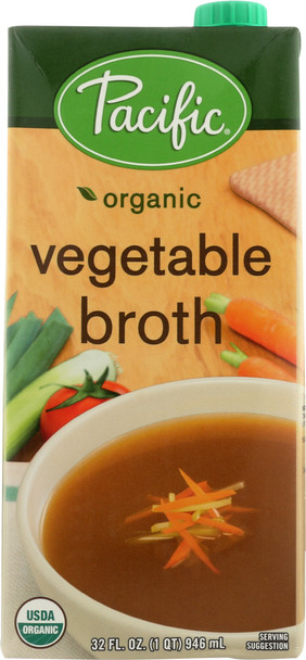 Pacific Foods: Organic Broth Vegetable, 32 Oz