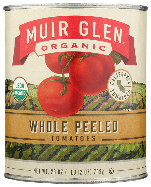 Muir Glen Organic: Whole Peeled Tomatoes, 28 Oz